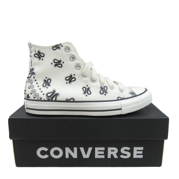 Converse Chuck Taylor All Star HI Paisley Sneakers Womens Size 8.5 NEW - Picture 1 of 16